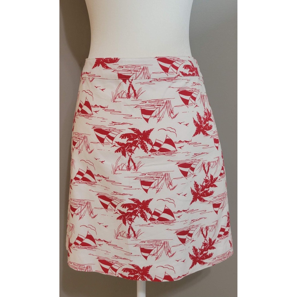 Talbots Canvas A-line Sailboat Skirt
